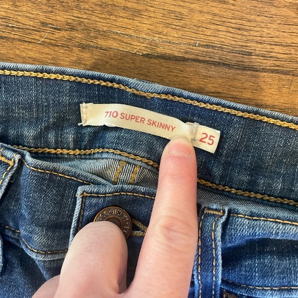 Levi’s Women’s W25 L28 Style 710/711/721 Skinny Jeans - Picture 10 of 14